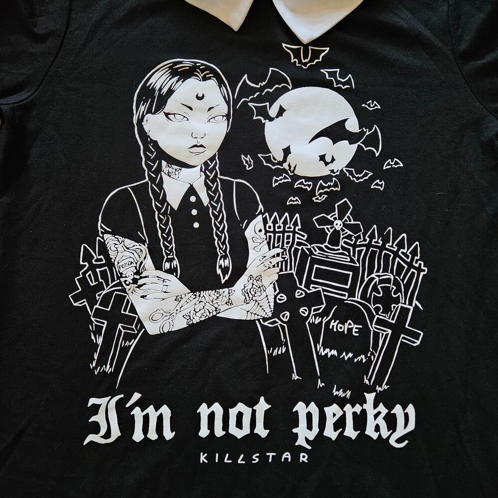 Killstar Dress Womens Size XL Collar Long Sleeve Goth Witchy Wednesday Addams - Picture 4 of 11